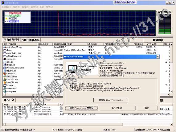 Bitsum Technologies Process Lasso Pro v6.0.2.30 x64 繁體中文/英文正式版(系統優化工具軟體)