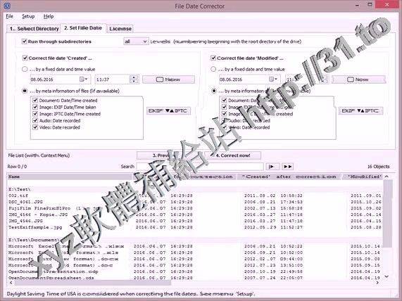 Infonautics File Date Corrector v1.40 英文正式版(糾正系統提供的文件日期軟體)