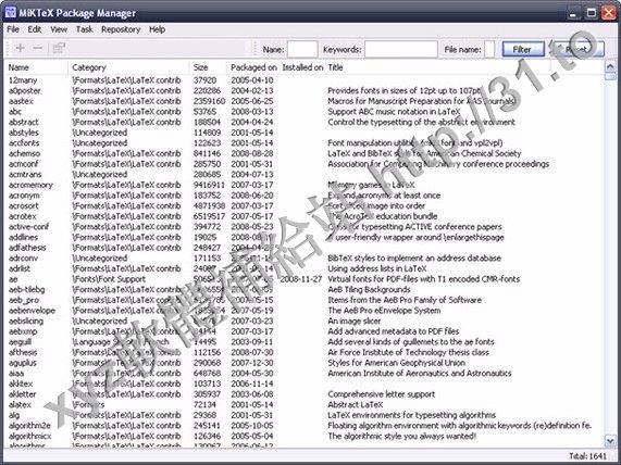 MikTex Portable v2.9.6236  英文正式版(強大的文字編輯器軟體)