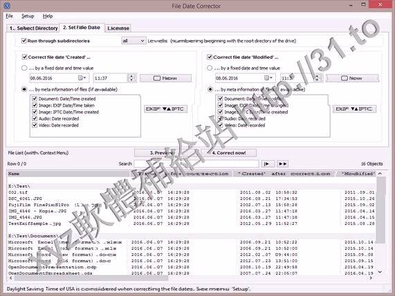 Infonautics File Date Corrector v1.20 英文正式版(糾正系統提供的文件日期軟體)