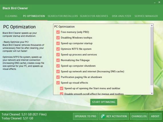 Black Bird Cleaner Pro v1.0.4.3 英文正式版(臨時文件清除軟體)