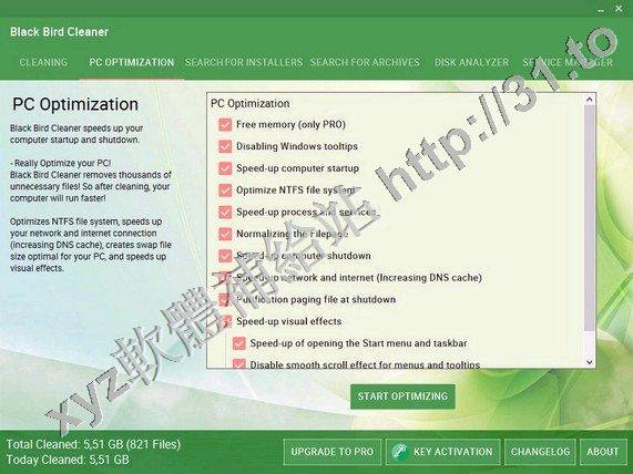 Black Bird Registry Cleaner Pro v1.0.1.4 英文正式版(臨時文件清除軟體)