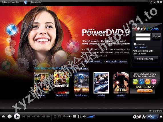 CyberLink PowerDVD Ultra v12.0.1312.54 英文正式版(感受絕佳的高畫質藍光電影播放效果、強化並提升DVD電影播放軟體)