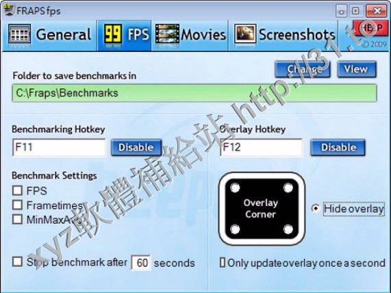 Beepa Fraps v3.5.9 英文正式版(3D遊戲測幀錄製軟體)