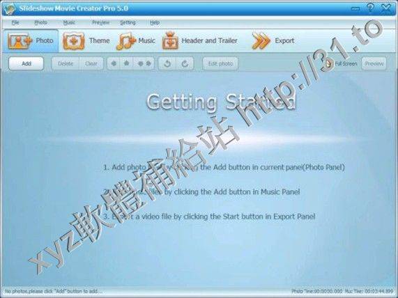 GiliSoft Slideshow Movie Creator Pro v5.1 英文正式版(照片幻燈片應用軟體)