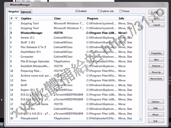 WindowManager v3.1.1 英文正式版(窗口管理器軟體)