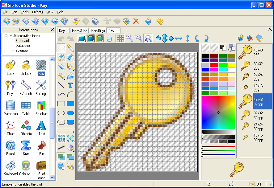 Sib Icon Studio v4.01 英文正式版(編輯Windows圖標，光標，動畫光標和圖標集合軟體)