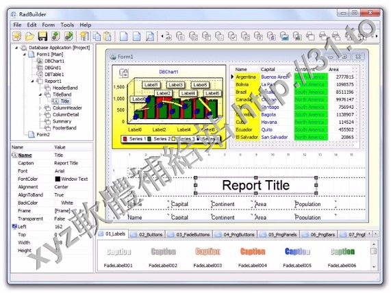 Longtion Software RadBuilder v3.4.0.373 Site Edition 英文正式版(快速應用程序開發(RAD)工具軟體)