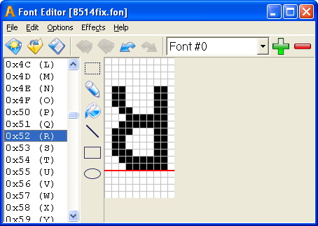 Sib Font Editor v2.21 英文正式版(字體編輯器軟體)