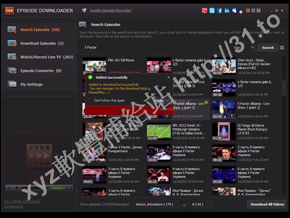 Apowersoft Episode Downloader v3.1.3 英文正式版(集電視節目下載 電影和動漫下載的軟體)