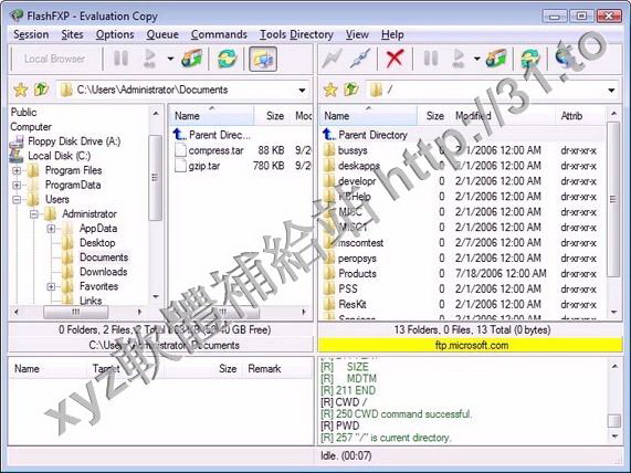 OpenSight Software FlashFXP v5.0.0.3786 英文正式版(FTP軟體)