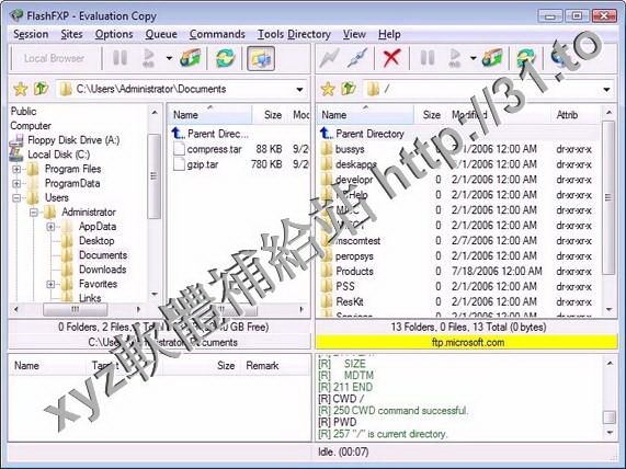 OpenSight Software FlashFXP v5.0.0.3804 英文正式版(FTP軟體)