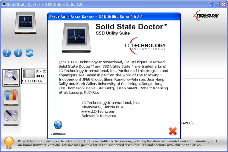 LC Technology Solid State Doctor v3.0.2 英文正式版(固態硬盤憂化軟體)