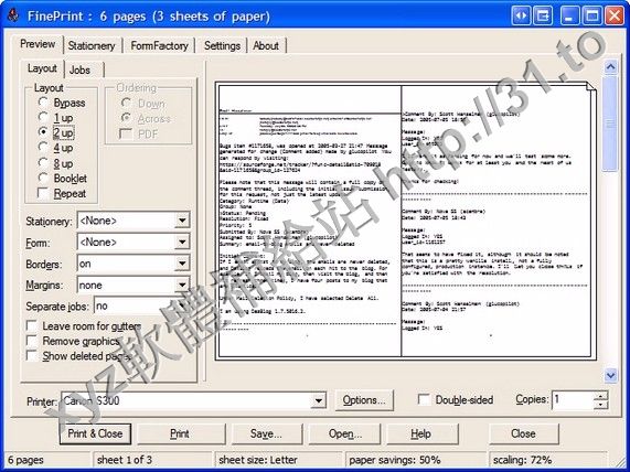 FinePrint v7.20 Server Edition 英文正式版(必備列印軟體)