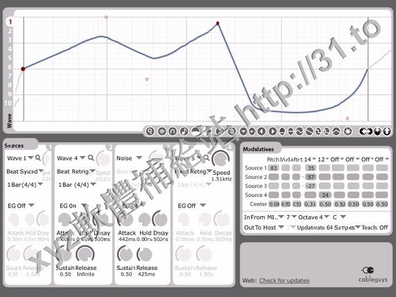 Cableguys MidiShaper v1.2.1 英文正式版(頻率合成器軟體)