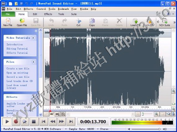NCH WavePad Sound Editor Masters Edition v5.55 英文正式版(WavePad 音頻編輯軟體)