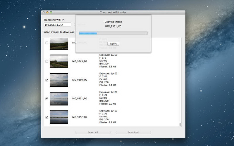 Transcend Wifi Image Loader v1.1.2 英文正式版(音樂收藏軟體)