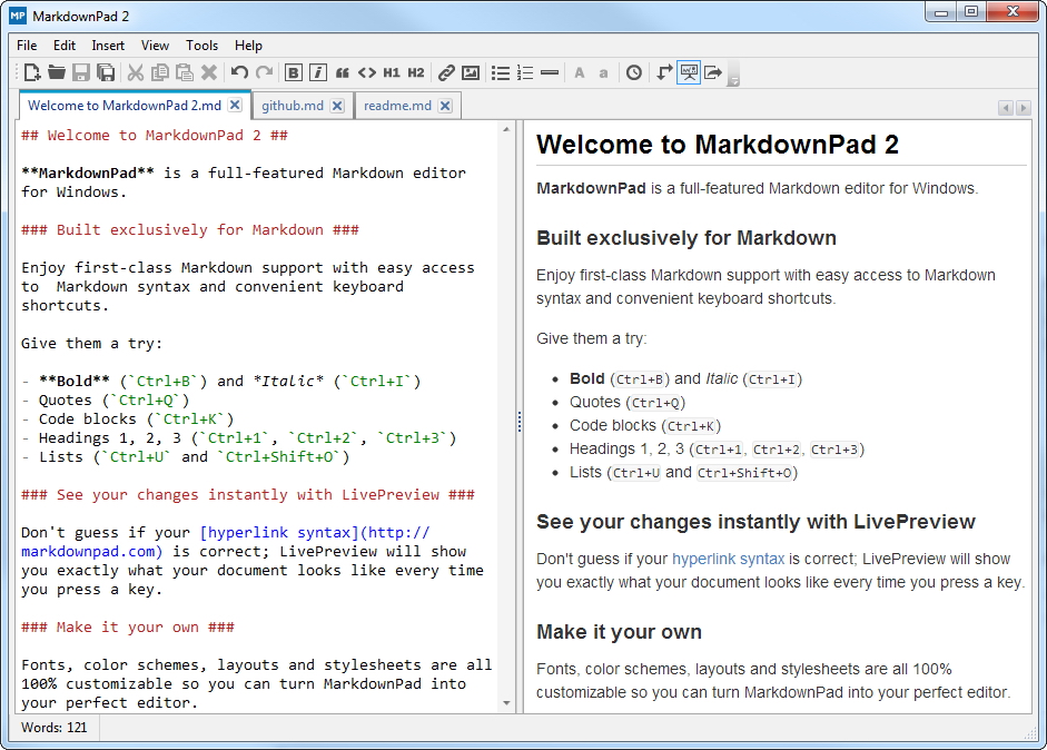 Apricity Software MarkdownPad 2 Pro v2.4.3 英文正式版(編輯器軟體)