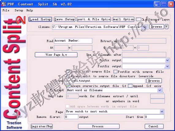 Traction Software PDF Content Split SA v3.07 英文正式版(分解/合併PDF文件的軟體)