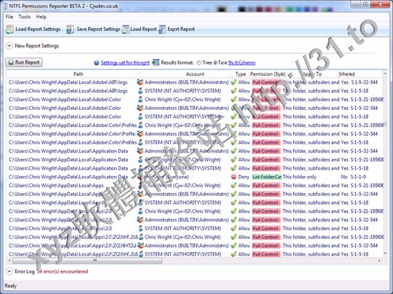 Cjwdev NTFS Permissions Reporter v1.5.5.0 Standard Edition 英文正式版(強大的報表軟體)