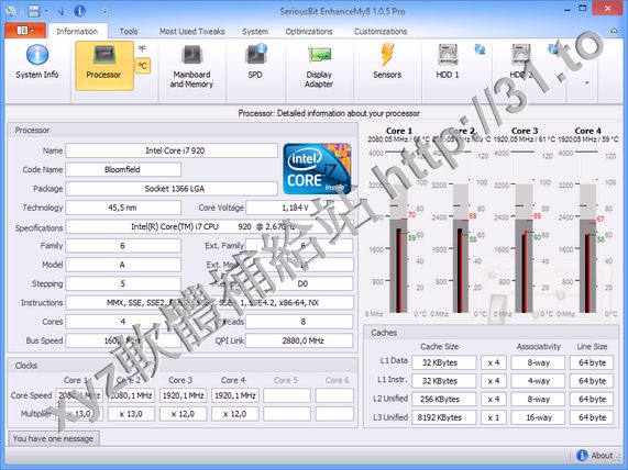 SeriousBit EnhanceMy8 v1.3.1 英文正式版(windows8系統維護軟體)