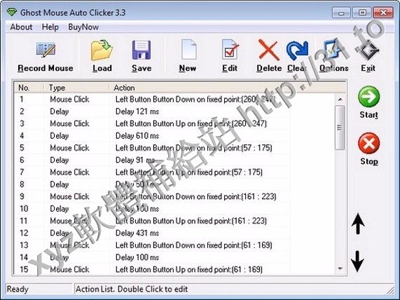 Advanced Mouse Auto Clicker Ghost Mouse Auto Clicker v3.8.1 英文正式版(系統自動化腳本錄製軟體)