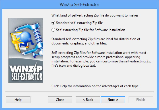 Corel Winzip Self Extractor v4.0 英文正式版(自解壓文件創建軟體)