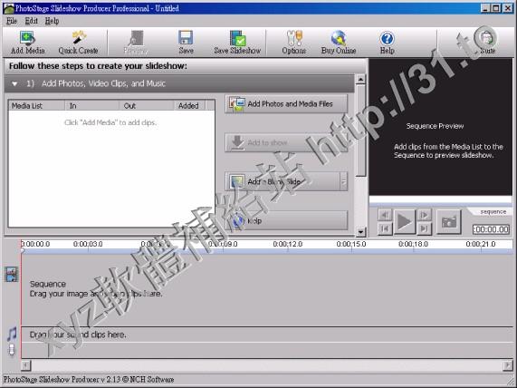NCH PhotoStage Slideshow Producer v2.17 英文正式版(創建視頻幻燈片軟體)