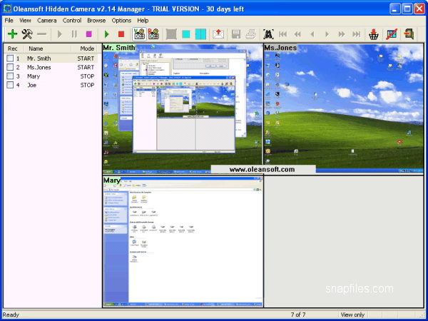 Oleansoft Hidden Camera 250x1 v2.33 英文正式版(監控應用軟體)