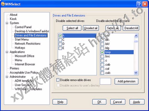 Faronics WINSelect Enterprise v8.0.2100.790 Multilingual 英文正式版(動態首選項控制軟體)